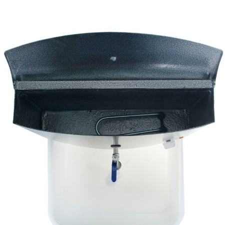 Умывальник дачный "Акватекс" (бачок 17л, пласт.мойка, ТЭН) (серебро)