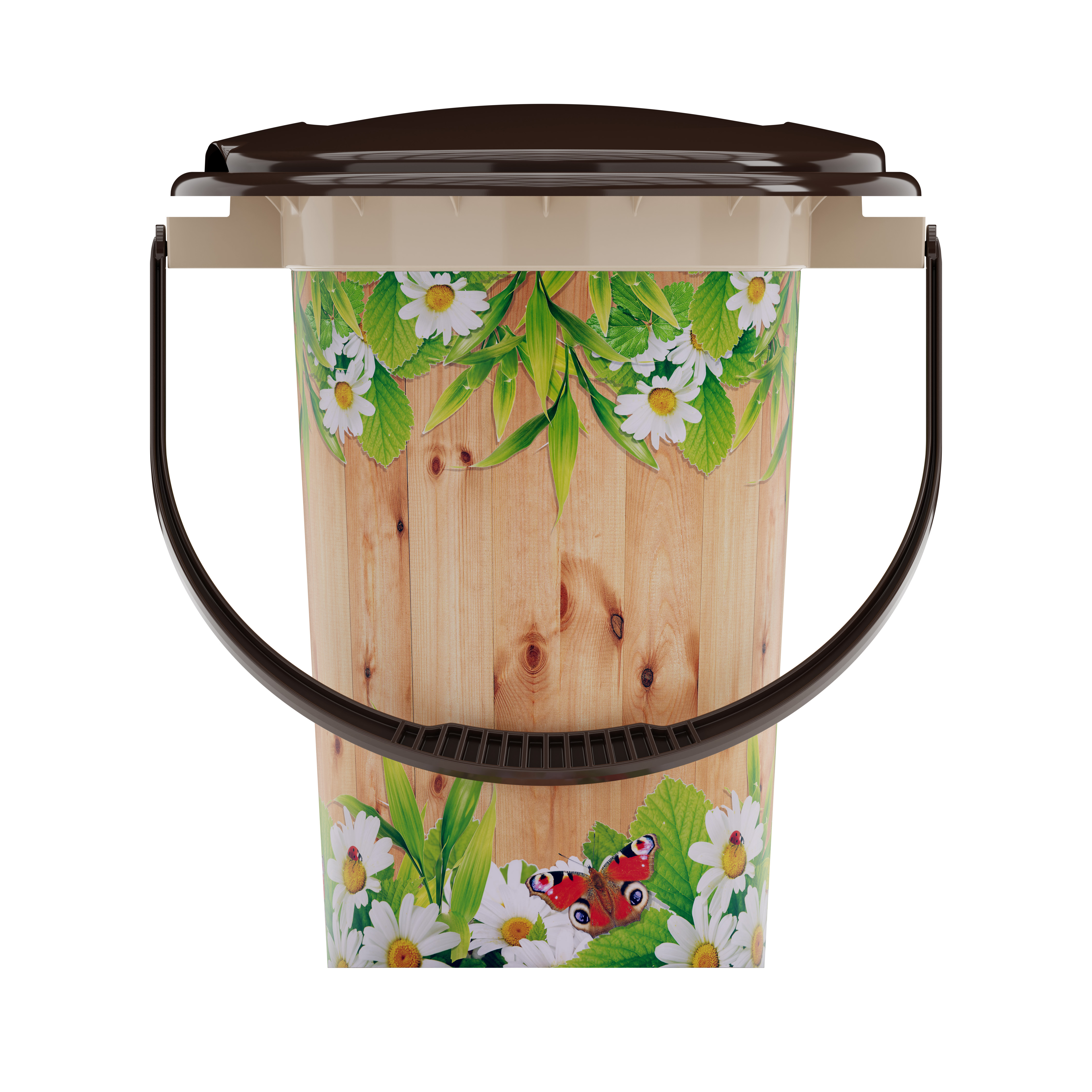 Ведро-туалет п/эт. 17л "Летний день" (с рис.)