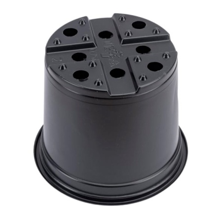 Горшок для рассады 0,8л d12см h11см (полистирол) черный