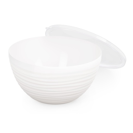 Миска с крышкой "Оазис" п/эт. 2,5л (белый)