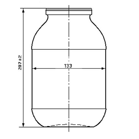 Банка стеклянная (под СКО) 2л
